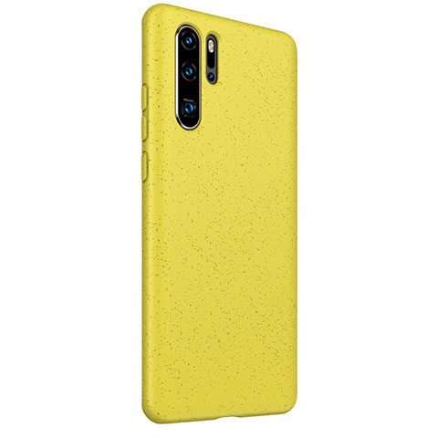 Custodia Silicone Ultra Sottile Morbida 360 Gradi Cover S01 per Huawei P30 Pro Giallo