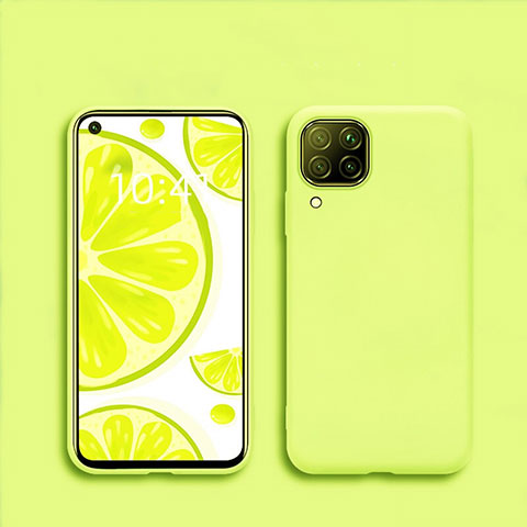 Custodia Silicone Ultra Sottile Morbida 360 Gradi Cover S01 per Huawei P40 Lite Giallo