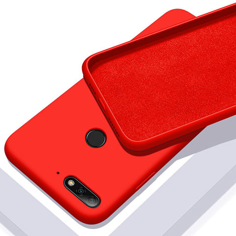 Custodia Silicone Ultra Sottile Morbida 360 Gradi Cover S01 per Huawei Y6 (2018) Rosso