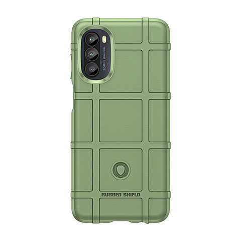 Custodia Silicone Ultra Sottile Morbida 360 Gradi Cover S01 per Motorola MOTO G52 Verde