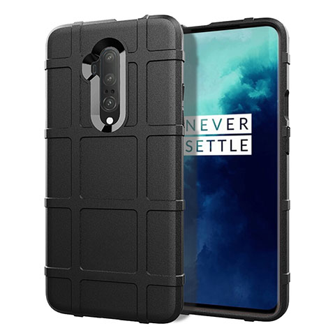 Custodia Silicone Ultra Sottile Morbida 360 Gradi Cover S01 per OnePlus 7T Pro Nero