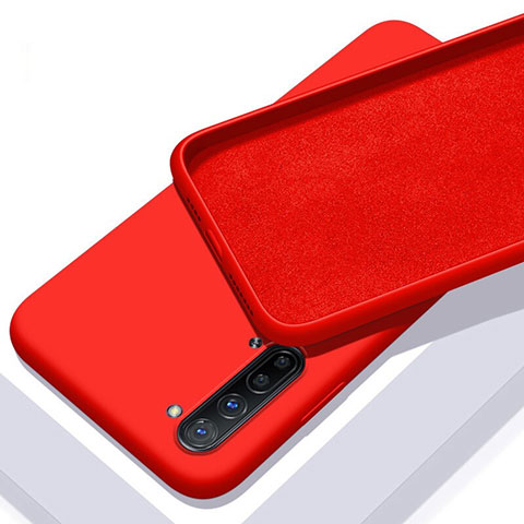 Custodia Silicone Ultra Sottile Morbida 360 Gradi Cover S01 per Oppo Find X2 Lite Rosso