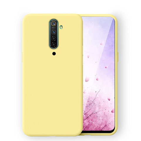 Custodia Silicone Ultra Sottile Morbida 360 Gradi Cover S01 per Oppo Reno2 Giallo