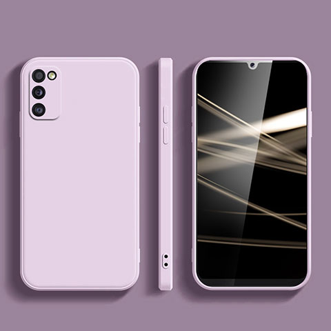 Custodia Silicone Ultra Sottile Morbida 360 Gradi Cover S01 per Samsung Galaxy A41 Lavanda