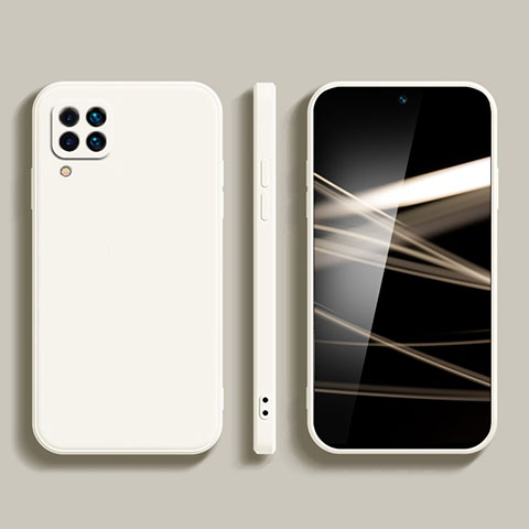 Custodia Silicone Ultra Sottile Morbida 360 Gradi Cover S01 per Samsung Galaxy M62 4G Bianco