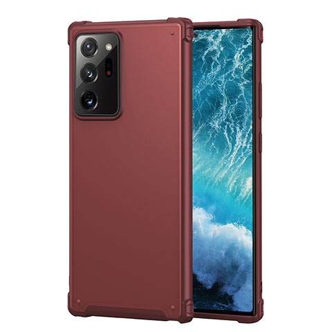 Custodia Silicone Ultra Sottile Morbida 360 Gradi Cover S01 per Samsung Galaxy Note 20 Ultra 5G Rosso Rosa