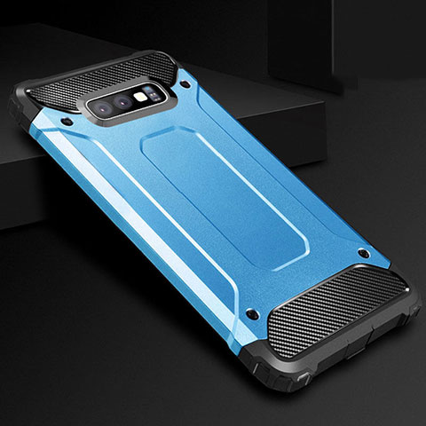 Custodia Silicone Ultra Sottile Morbida 360 Gradi Cover S01 per Samsung Galaxy S10e Blu