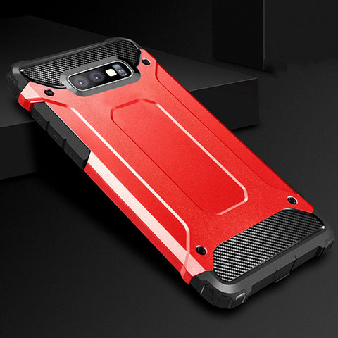 Custodia Silicone Ultra Sottile Morbida 360 Gradi Cover S01 per Samsung Galaxy S10e Rosso