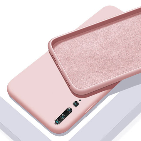 Custodia Silicone Ultra Sottile Morbida 360 Gradi Cover S01 per Xiaomi Mi 10 Rosa
