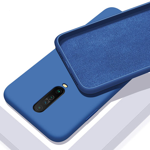 Custodia Silicone Ultra Sottile Morbida 360 Gradi Cover S01 per Xiaomi Poco X2 Blu