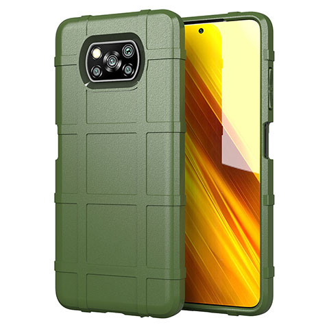 Custodia Silicone Ultra Sottile Morbida 360 Gradi Cover S01 per Xiaomi Poco X3 Pro Verde