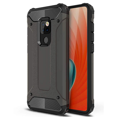 Custodia Silicone Ultra Sottile Morbida 360 Gradi Cover S02 per Huawei Mate 20 Grigio