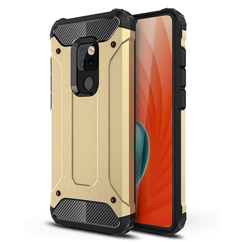 Custodia Silicone Ultra Sottile Morbida 360 Gradi Cover S02 per Huawei Mate 20 Oro