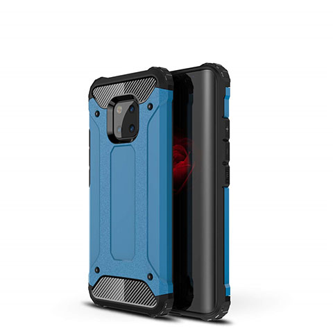 Custodia Silicone Ultra Sottile Morbida 360 Gradi Cover S02 per Huawei Mate 20 Pro Blu