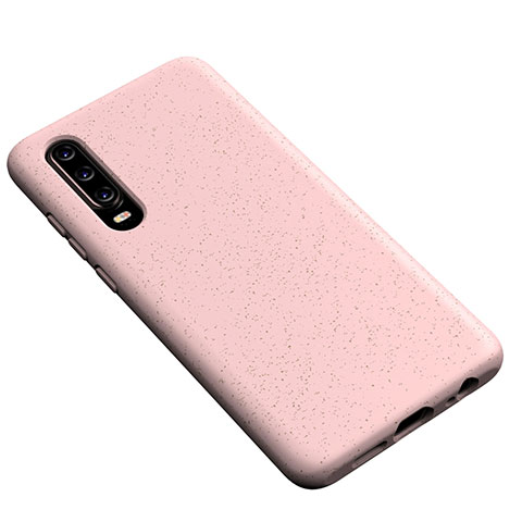 Custodia Silicone Ultra Sottile Morbida 360 Gradi Cover S02 per Huawei P30 Oro Rosa