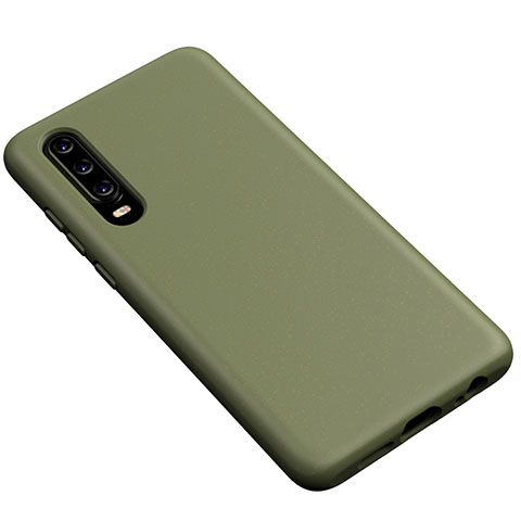 Custodia Silicone Ultra Sottile Morbida 360 Gradi Cover S02 per Huawei P30 Verde
