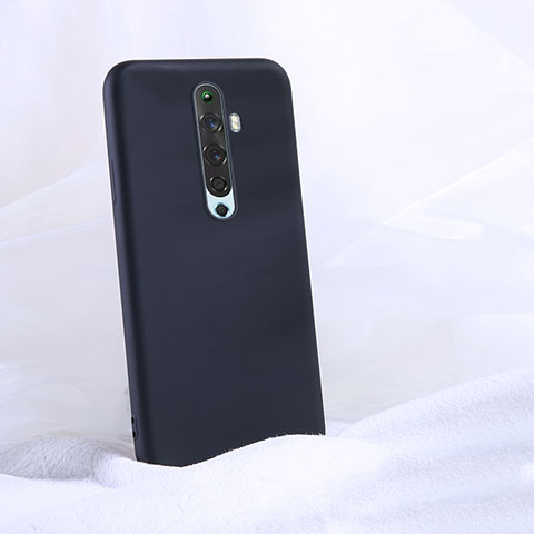 Custodia Silicone Ultra Sottile Morbida 360 Gradi Cover S02 per Oppo Reno2 Z Nero