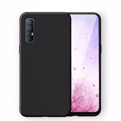 Custodia Silicone Ultra Sottile Morbida 360 Gradi Cover S02 per Oppo Reno3 Pro Nero