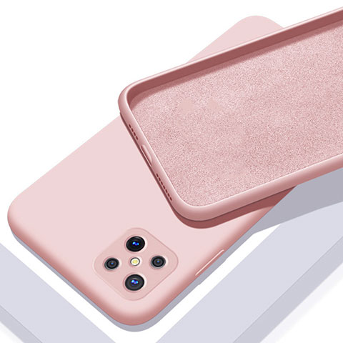 Custodia Silicone Ultra Sottile Morbida 360 Gradi Cover S02 per Oppo Reno4 Z 5G Rosa