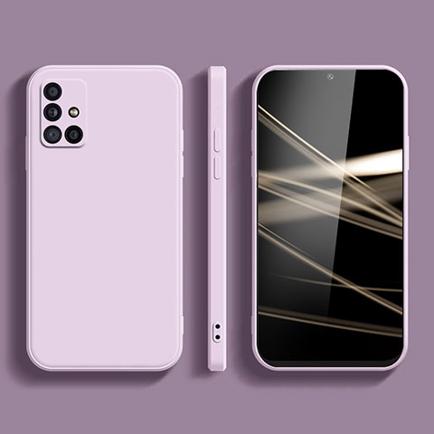 Custodia Silicone Ultra Sottile Morbida 360 Gradi Cover S02 per Samsung Galaxy M40S Lavanda