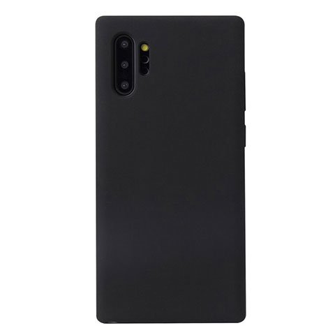 Custodia Silicone Ultra Sottile Morbida 360 Gradi Cover S02 per Samsung Galaxy Note 10 Plus Nero