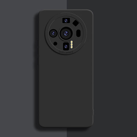 Custodia Silicone Ultra Sottile Morbida 360 Gradi Cover S02 per Xiaomi Mi 12 Ultra 5G Nero