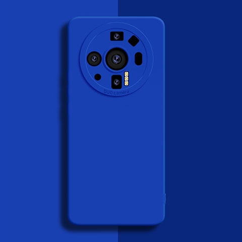 Custodia Silicone Ultra Sottile Morbida 360 Gradi Cover S02 per Xiaomi Mi 12S Ultra 5G Blu