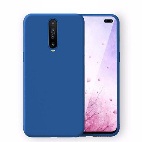 Custodia Silicone Ultra Sottile Morbida 360 Gradi Cover S02 per Xiaomi Redmi K30 4G Blu