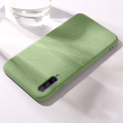 Custodia Silicone Ultra Sottile Morbida 360 Gradi Cover S03 per Huawei Honor 9X Pro Verde