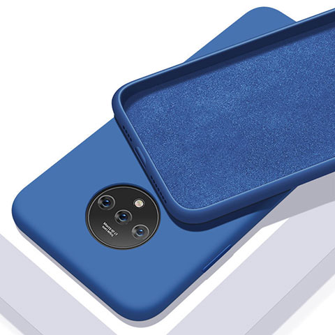 Custodia Silicone Ultra Sottile Morbida 360 Gradi Cover S03 per OnePlus 7T Blu