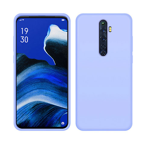 Custodia Silicone Ultra Sottile Morbida 360 Gradi Cover S03 per Oppo Reno2 Z Viola