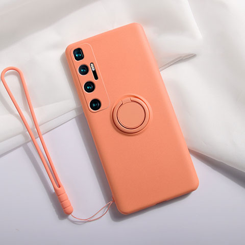 Custodia Silicone Ultra Sottile Morbida 360 Gradi Cover S03 per Xiaomi Mi 10 Ultra Arancione
