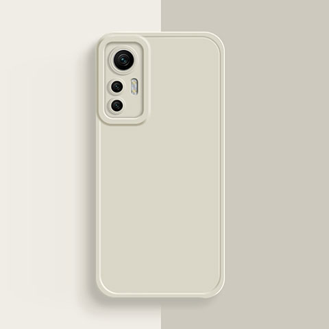 Custodia Silicone Ultra Sottile Morbida 360 Gradi Cover S03 per Xiaomi Mi 12S 5G Bianco
