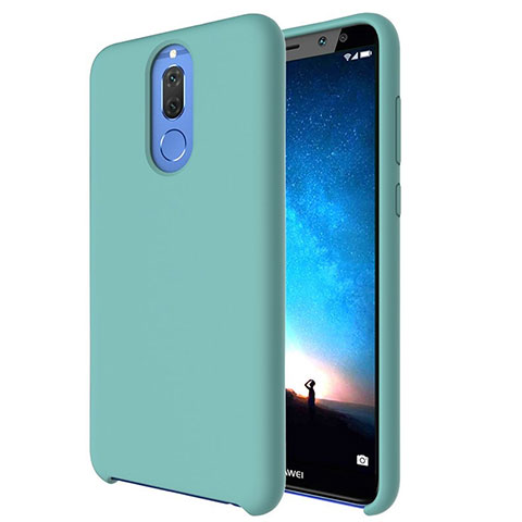 Custodia Silicone Ultra Sottile Morbida 360 Gradi Cover S04 per Huawei G10 Ciano