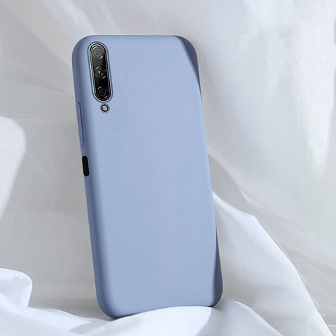 Custodia Silicone Ultra Sottile Morbida 360 Gradi Cover S04 per Huawei Honor 9X Pro Cielo Blu