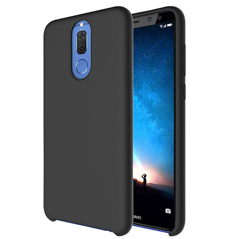 Custodia Silicone Ultra Sottile Morbida 360 Gradi Cover S04 per Huawei Mate 10 Lite Nero