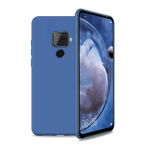 Custodia Silicone Ultra Sottile Morbida 360 Gradi Cover S04 per Huawei Nova 5z Blu