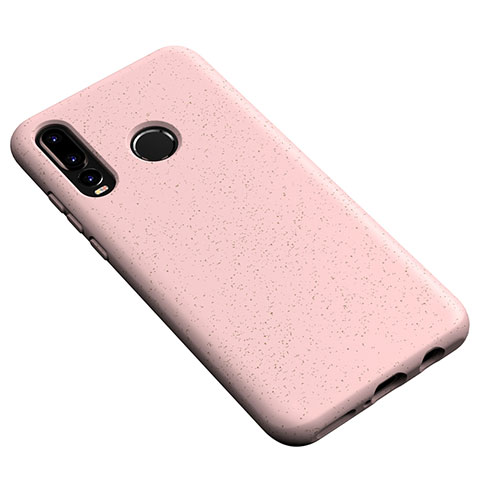 Custodia Silicone Ultra Sottile Morbida 360 Gradi Cover S04 per Huawei P30 Lite New Edition Oro Rosa