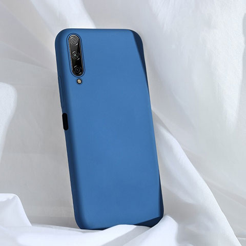 Custodia Silicone Ultra Sottile Morbida 360 Gradi Cover S04 per Huawei Y9s Blu