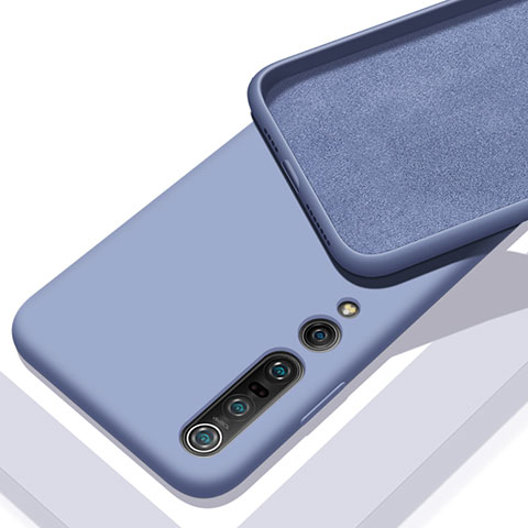 Custodia Silicone Ultra Sottile Morbida 360 Gradi Cover S04 per Xiaomi Mi 10 Pro Viola