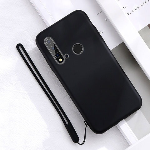 Custodia Silicone Ultra Sottile Morbida 360 Gradi Cover S05 per Huawei Nova 5i Nero