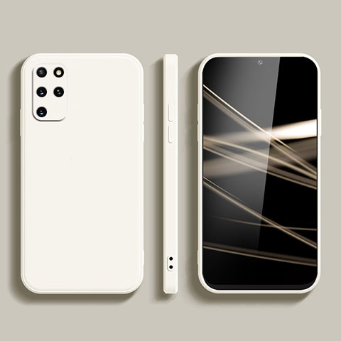 Custodia Silicone Ultra Sottile Morbida 360 Gradi Cover S05 per Samsung Galaxy S20 Plus 5G Bianco