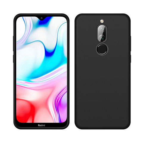 Custodia Silicone Ultra Sottile Morbida 360 Gradi Cover S05 per Xiaomi Redmi 8 Nero