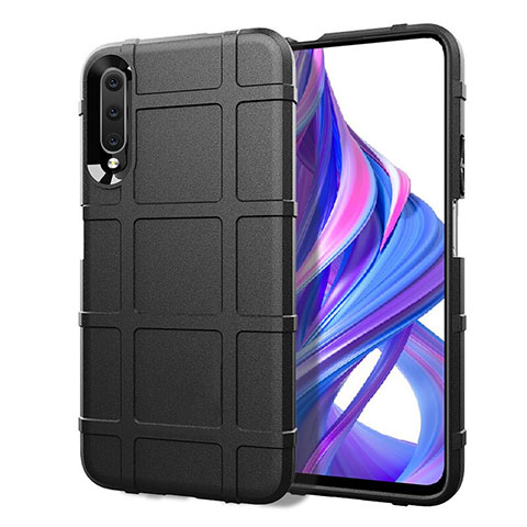 Custodia Silicone Ultra Sottile Morbida 360 Gradi Cover S06 per Huawei Honor 9X Pro Nero