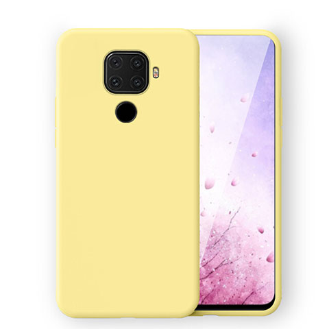 Custodia Silicone Ultra Sottile Morbida 360 Gradi Cover S06 per Huawei Mate 30 Lite Giallo