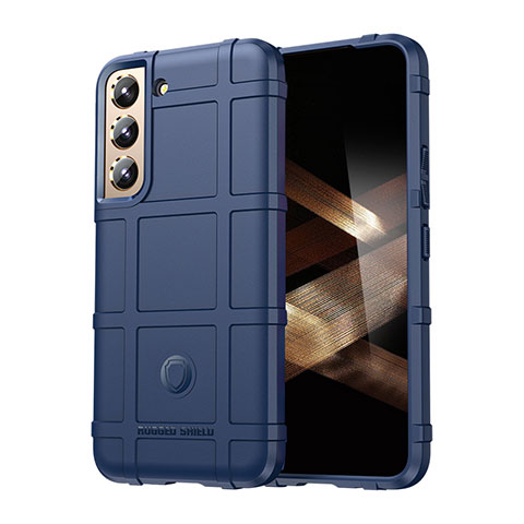 Custodia Silicone Ultra Sottile Morbida 360 Gradi Cover S06 per Samsung Galaxy S24 5G Blu