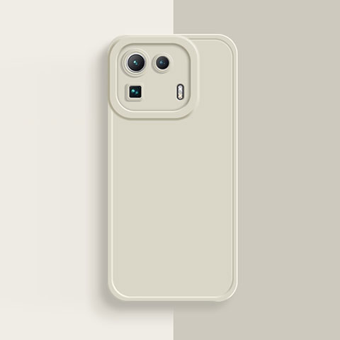 Custodia Silicone Ultra Sottile Morbida 360 Gradi Cover S07 per Xiaomi Mi 11 Pro 5G Bianco