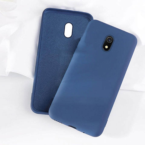 Custodia Silicone Ultra Sottile Morbida 360 Gradi Cover S07 per Xiaomi Redmi 8A Blu