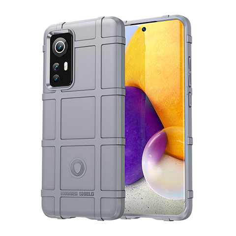 Custodia Silicone Ultra Sottile Morbida 360 Gradi Cover S08 per Xiaomi Mi 12S Pro 5G Grigio