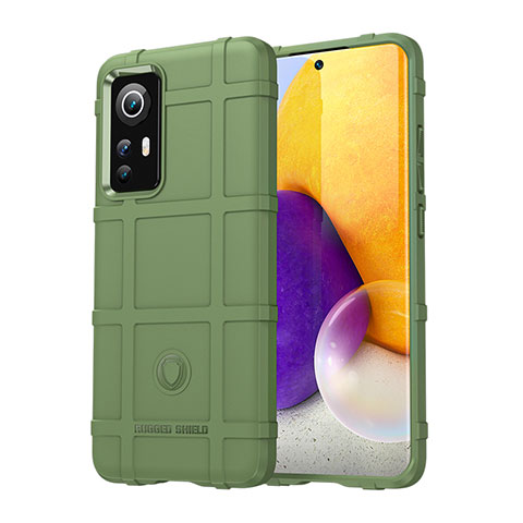 Custodia Silicone Ultra Sottile Morbida 360 Gradi Cover S08 per Xiaomi Mi 12X 5G Verde